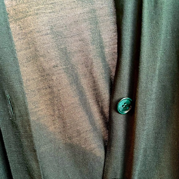 GUCCI Red & Green Silk Colorblock Cardigan Blazer Sweater w/ Hanger Large - Picture 9 of 10